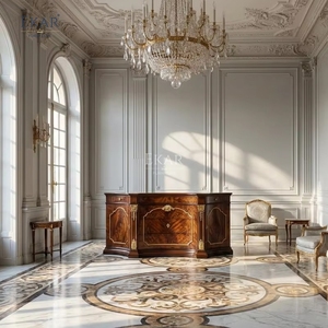 Aparador de Madera de Serpentina de Versalles |   <span class=keywords><strong>Buffet</strong></span> de Comedor Clásico Francés de Lujo - EKAR - Product Image 4