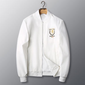 Veste polaire à capuche coupe-vent pour homme, style chinois simple, col montant, uniforme de baseball, décontractée, ODM - Product Image 6