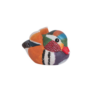 Adorno de madera maciza tallada a mano, diseño de pájaro <span class=keywords><strong>gordo</strong></span> Jiu con garganta plateada, regalo para niños y embarazadas - Product Image 5