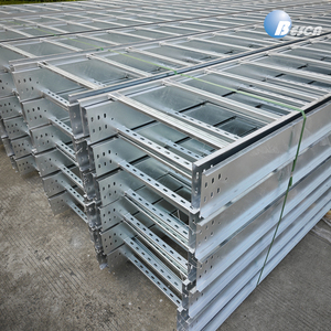 UL listelenen ve NEMA standart 85 Um yüksek kaplı çelik kablo merdiveni için endüstriyel kullanım için sıcak daldırma galvanizli - Product Image 4