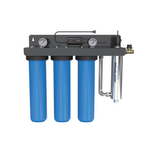 10*4.5 ba giai đoạn lớn màu xanh Hệ thống lọc với PP GAC <span class=keywords><strong>UV</strong></span> toàn bộ nhà Hệ thống lọc nước với Brass loại chất liệu cảm biến lưu lượng - Product Image 3