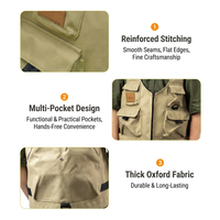 Sac à dos-veste 2-en-1 en tissu Oxford – Sac fourre-tout tactique convertible multifonctionnel et portable pour le camping et les activités de plein air