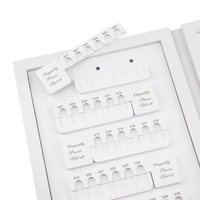 Vente en gros de nuancier pour ongles, vernis à ongles en gel acrylique portable, nuancier, boîte d'affichage, livre avec conseils pratiques pour ongles
