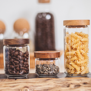 ขวดแก้วเก็บของขนาดเล็ก เส้นผ่านศูนย์กลาง 6 ซม. สำหรับใส่ชา เมล็ดกาแฟ ขวดปิดผนึกสำหรับเก็บเครื่องปรุงและธัญพืชในครัว - Product Image 6