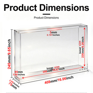 Custom UV Protection Acrylic Display Box N52 Magnet <strong>Card</strong> <strong>Game</strong> ETB <strong>Case</strong> Collectible Protector - Product Image 5