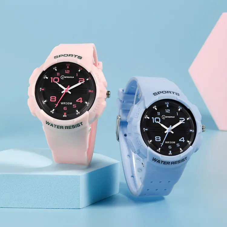 Wrist Watch Supplier Mingrui Men Analog Quartz Teenagers Wholesale Custom Logo Relojes Children Watch