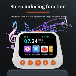 Réveil intelligent IA pour enfants, robot parlant, lecteur <span class=keywords><strong>de</strong></span> musique éducatif, histoires pour le <span class=keywords><strong>coucher</strong></span>, horloge sonore, jouet cadeau pour enfants - Product Image 4