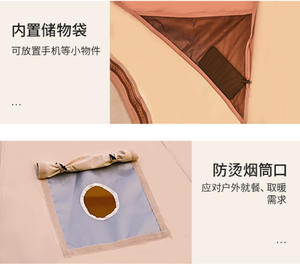 โรงแรมรีสอร์ทหรูกลางแจ้ง เต็นท์ผ้าใบสำหรับแกลมปิ้งซาฟารีกลางแจ้ง - Product Image 2
