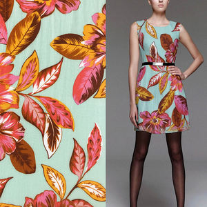 วัสดุเสื้อผ้าที่ดีพิมพ์100 Rayon Challis พิมพ์ผ้าในประเทศอินเดียและประเทศไทย - Product Image 1