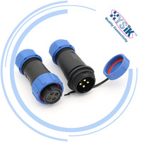 Connecteur étanche IP68 WEIPU série SP21, connecteur mâle/femelle 4 broches SP2110/S4, SP2111/P4, câble en ligne
