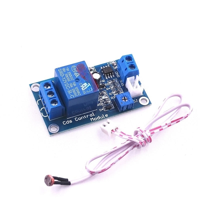 XH-M131 DC 5V 12V 24V Light Control Switch Photoresistor Relay Module Detection Sensor 10A Brightness Automatic Control Module