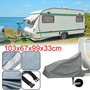 Housse anti-poussière pour attelage de camping-car et caravane, noir, vert et gris - Product Image 2