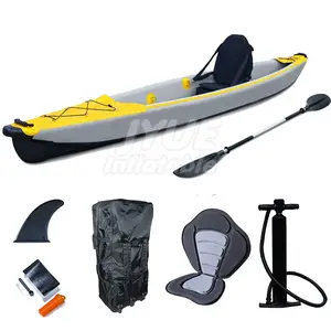 Kayak Laut Modular Memancing Cina untuk Dijual Kustom Drop Stitch Kayak Tiup Memancing Lantai Tahan Lama