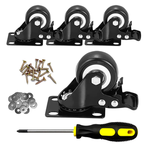 Alta Qualidade Heavy Duty Rodízios 45kg 100lb 4-Swivel PVC/ PU Móveis <span class=keywords><strong>Industrial</strong></span> Gabinete Roda <span class=keywords><strong>Caster</strong></span> - Product Image 4