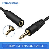 Câble audio 3,5 mm mâle-femelle, câble audio AUX pour enregistrement, câble de charge pour haut-parleur, câble de connexion 3,5 mm à 3,5 mm.