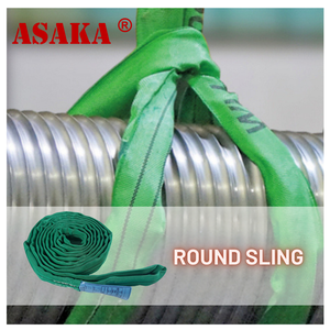 AsakaFactory 2Ton10メートルカーゴラッシング安全ベルト100% ポリエステルヘビーデューティーリフティングラウンドスリングforKenya - Product Image 2