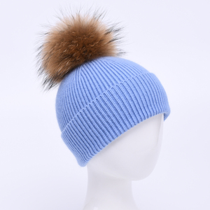 Chapeau en laine pour enfant, adorable <span class=keywords><strong>bonnet</strong></span> avec rabat d'oreille, couvre-chef pour bébé, peluche mignonne et chaude, automne-hiver - Product Image 6