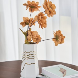 Échantillon gratuit dessus de table de style chinois décoratif simple grand vases à fleurs en céramique blanche moderne <span class=keywords><strong>pas</strong></span> <span class=keywords><strong>cher</strong></span> vaso - Product Image 3