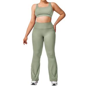 Conjunto Deportivo de Yoga Disko para Mujer, Talla Grande, Secado Rápido, Color Sólido, 2 Piezas, Costuras en Contraste, Ropa Deportiva para Entrenamiento, Kit TZ8047 - Product Image 5