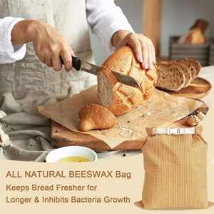Algodón reutilizable para bolsas de pan de cera de abeja para mantener fresco - Product Image 2