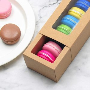 custom pastry box Grade Baking Takeout Cardboard Package Packaging Pastry Cake Boxes For Eclair Waffle boite a gateau Macaron