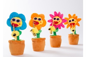 Đồ Chơi Nhồi Bông Hoa Điện Tử Phong Cách Mới Với Nhảy Múa & Âm Nhạc Để Bán - Product Image 2