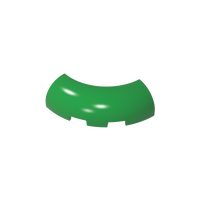 [Gobricks] GDS-2189 pièces de bloc de construction brique coin rond 3X3X1 avec découpes inférieures [pas de goujons] [1/4 arc] 65617 224005