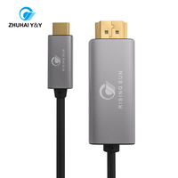 Cable USB Tipo C a HDMI HDTV 4K 60Hz 1.5m, Adaptador Tipo C a HDMI