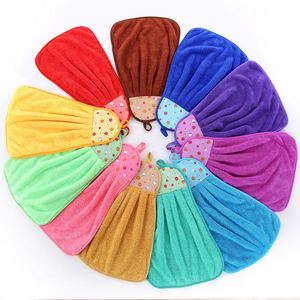 Serviette de toilette en velours brodé, absorbante, sans peluches, douce, à suspendre, épaisse - Product Image 4