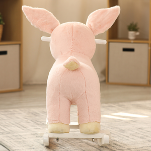 Caballo Balancín de Madera para Niños al por Mayor, Caballo Balancín de Ciervo Rosa Adorable - Product Image 5