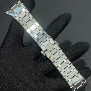 Correa de reloj CNC personalizada de lujo RLX/PP-Pulsera de acero inoxidable CNC de alta calidad con incrustaciones de diamantes, 15703/15710 - Product Image 1