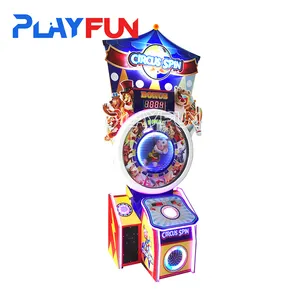 Playfun Coin Operated Circus Spin Smart Lottery Game Machine Ticket Arcade Redemption Game