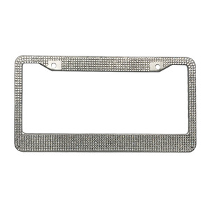 Stainless Steel Rhinestone License Plate <b>Frame</b> 205 Mm Clamp General Use - Product Image 5