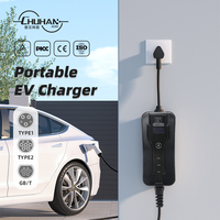 Chargeur de voiture électrique portable CHUHAN 16A 3,5 kW, type 1/type 2/GBT, station de charge rapide pour véhicules électriques, modèle ACT-PAC3.5KW, nouveau
