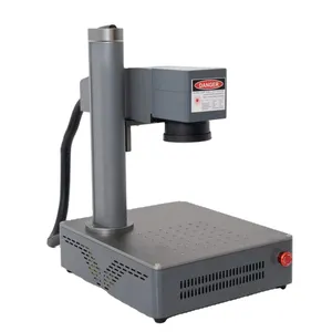 Máquina portátil da marcação do laser da fibra do Desktop 20w mini para a máquina de gravura pequena material do laser do metal e do metaloide