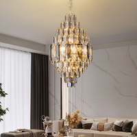 Suspension moderne nordique salon Villa lustre décoratif en cristal lampe à manger suspension pour Bar Restaurant
