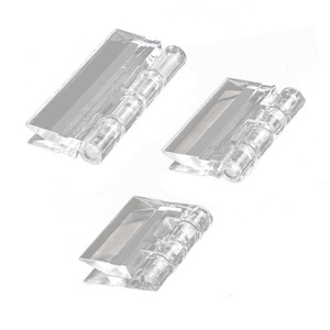 Charnières transparentes en acrylique, charnières de porte autocollantes transparentes pour projets de bricolage, vitrines, accessoires faits à la main - Product Image 1