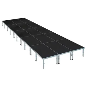 Di Động Di Động Tổ Chức Sự Kiện Nền Tảng Sân Khấu 1.22*1.22M 1.22*2.44M Nhôm Hợp Kim Sắt Kính Sân Khấu Bục Cho Buổi Hò<span class=keywords><strong>a</strong></span> Nhạc Đám Cưới Sự Kiện - Product Image 2