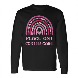T-shirt à manches longues Peace Out Foster Care, Adoption Gotcha Day 2023 - Product Image 2