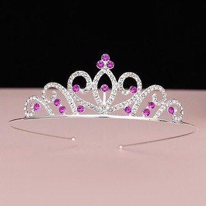Großhandel gemischtes Design Braut Hochzeit Tiara Mädchen Prinzessin Metall Strass Krone Kinder <span class=keywords><strong>Taira</strong></span> für Geburtstags feier - Product Image 3
