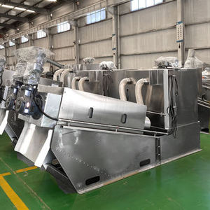 <span class=keywords><strong>D</strong></span>éshydrateur de boues à vis multi-plaques en acier inoxydable ZKTD, machine de traitement des eaux usées contrôlée par PLC, filtration agricole - Product Image 3