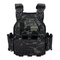Gilet tactique Yakeda Camouflage Molle à libération rapide, porte-plaque tactique, gilet tactique