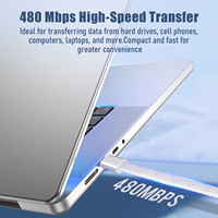 Câble USB-C vers Type-C 2-en-1 court avec lanière porte-clés, boîtier en aluminium et cordon tressé pour iPhone 18 17 et batterie externe – Vente en gros, en stock