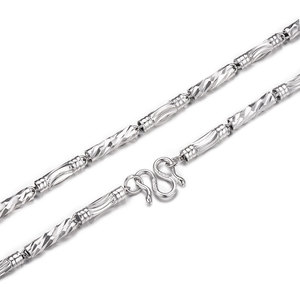 Catena <span class=keywords><strong>Lunga</strong></span> in <span class=keywords><strong>Argento</strong></span> Sterling 925 di Alta Qualità, Adatta per Uomo - Product Image 1