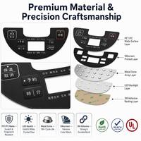 Ce panneau de commande à membrane personnalisé est conçu pour les cuiseurs à riz haut de gamme et les appareils de cuisine multifonctions