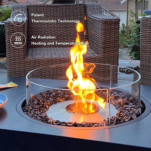 MEISU.CH Brasero de <span class=keywords><strong>sol</strong></span> <span class=keywords><strong>pour</strong></span> barbecue, <span class=keywords><strong>protection</strong></span> de l'environnement, camping, extérieur, foyer au <span class=keywords><strong>bois</strong></span>/gaz/alkohol - Product Image 4