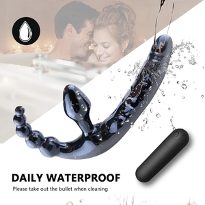 Dildo Penis silikon lunak 3 in 1 tali seks pemijat vagina pada mainan seks <span class=keywords><strong>Vibrator</strong></span> Dildo untuk wanita - Product Image 4