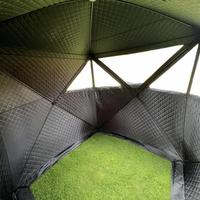 Tente de sauna professionnelle OEM triple couche isolée avec housse de pluie, en Oxford 300D, portable, pour extérieur, à bois