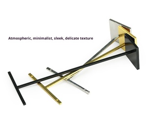 Thép không gỉ t hình Châu Âu cửa sổ truy cập hiển thị Đồ trang sức hiển thị đạo cụ treo bông tai hiển thị kệ - Product Image 4