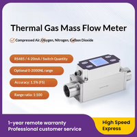 Débitmètre massique thermique de haute précision pour air comprimé, oxygène, hydrogène, dioxyde de carbone, capteur MEMS résistant à la pression